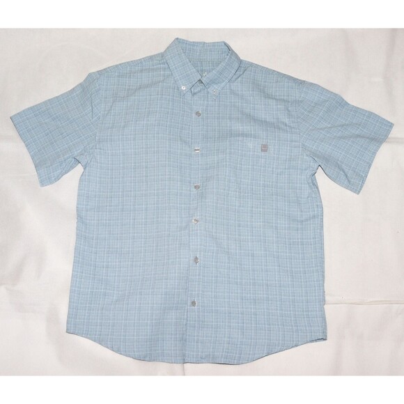 Huk Cross-Dye Teaser Men's H1500132‎ Short Sleeve Button Shirt Size Medium - Picture 1 of 7